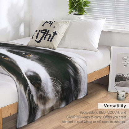 Working Border Collie Throw Blanket