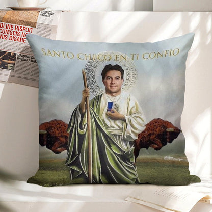 San Checo of The Tyres Linen Throw Pillow Cover