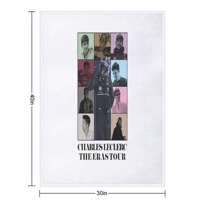 Charles Leclerc Ft. The Eras Tour Throw Blanket