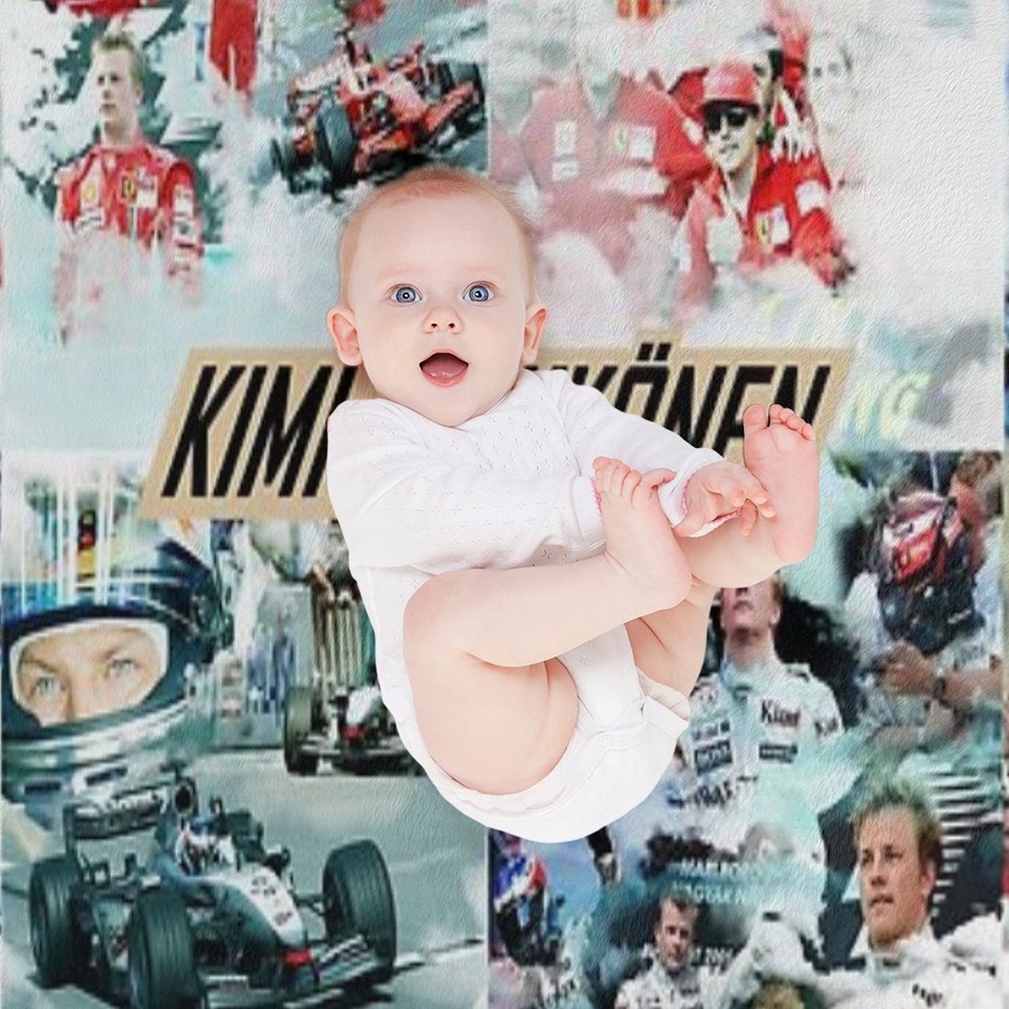 Kimi Raikkonen Career Throw Blanket