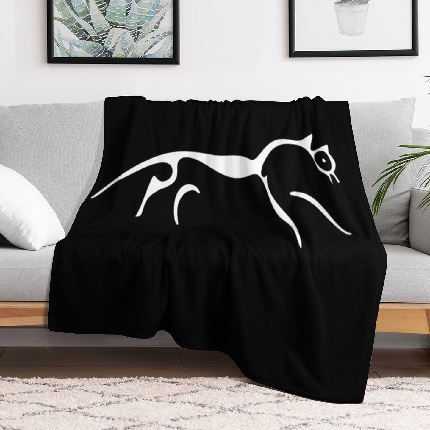 White Horse Throw Blanket