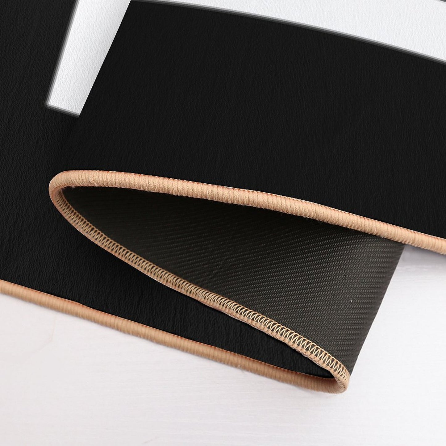 White Frame Bath Mat