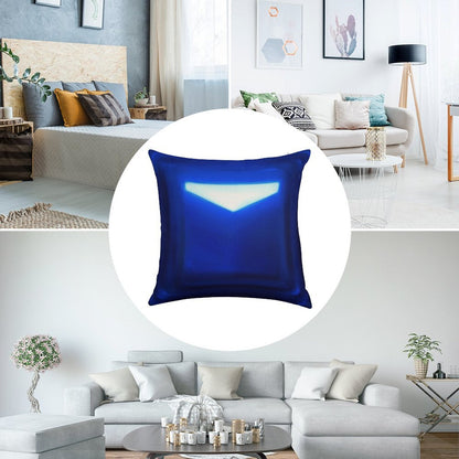 Beat Saber Blue Block Throw Pillow Cover Linen Throw Pillow Cover