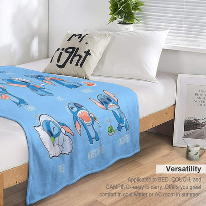 Stitch Emoticon! Throw Blanket