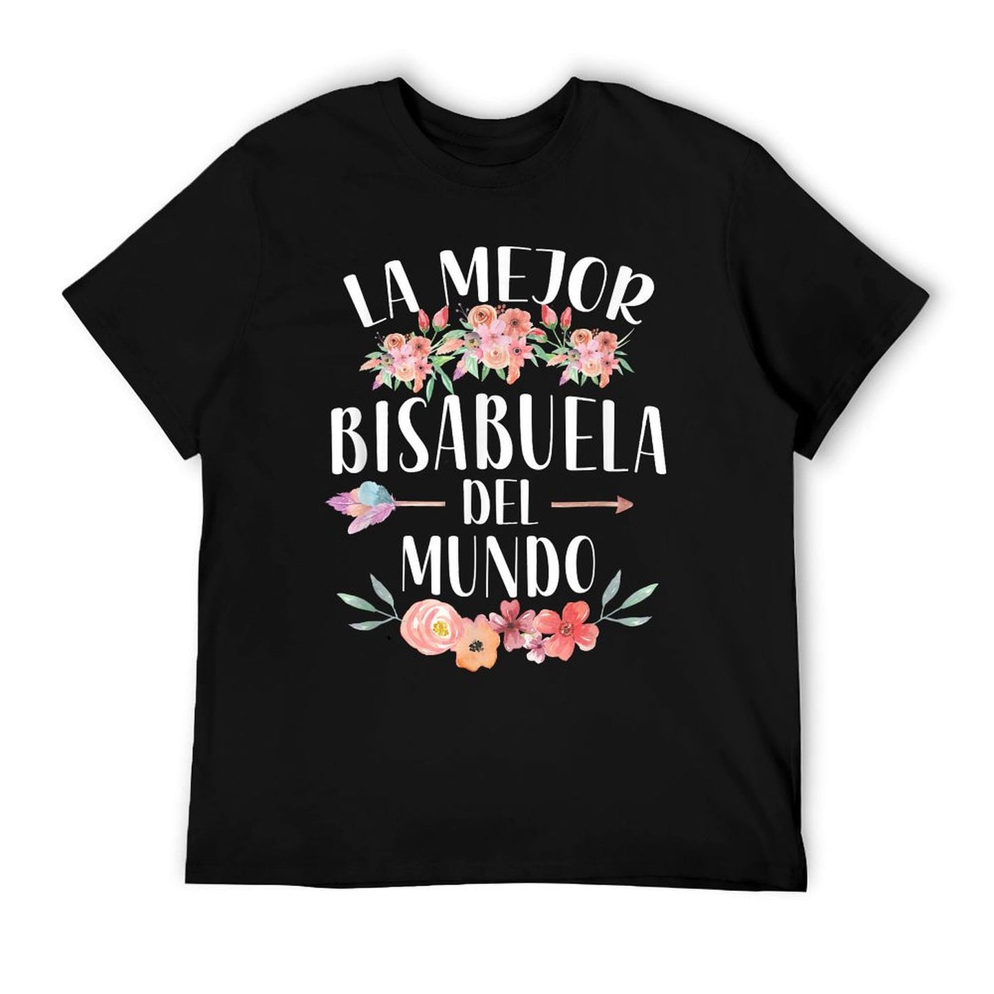 La Mejor Bisabuela Del Mundo Spanish Great Grandma Floral T-Shirt