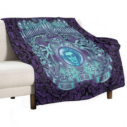 Haunted Mansion Ornate Design Throw Blanket