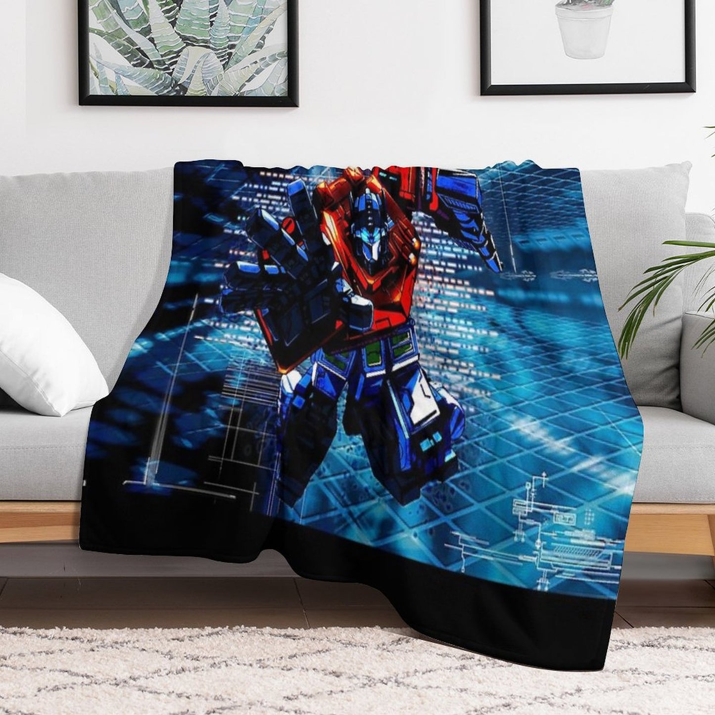 Transformers Optimus Prime Throw Blanket