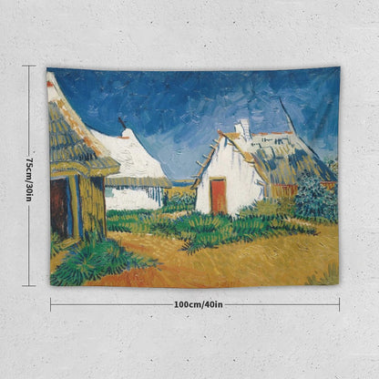 Van Gogh’s White Cottages at Saintes-Maries Tapestry