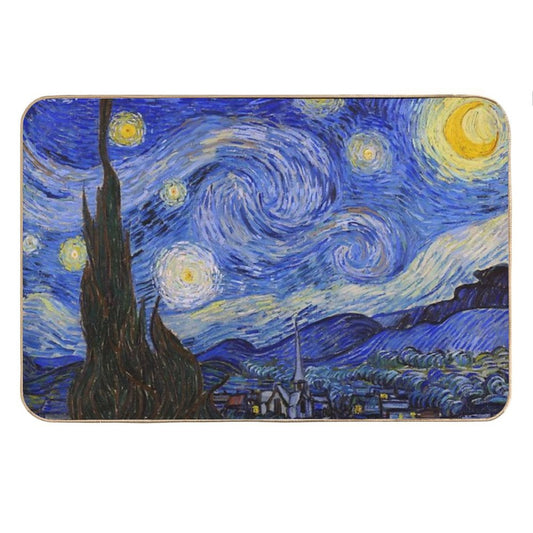 The Starry Night by Vincent Van Gogh Bath Mat