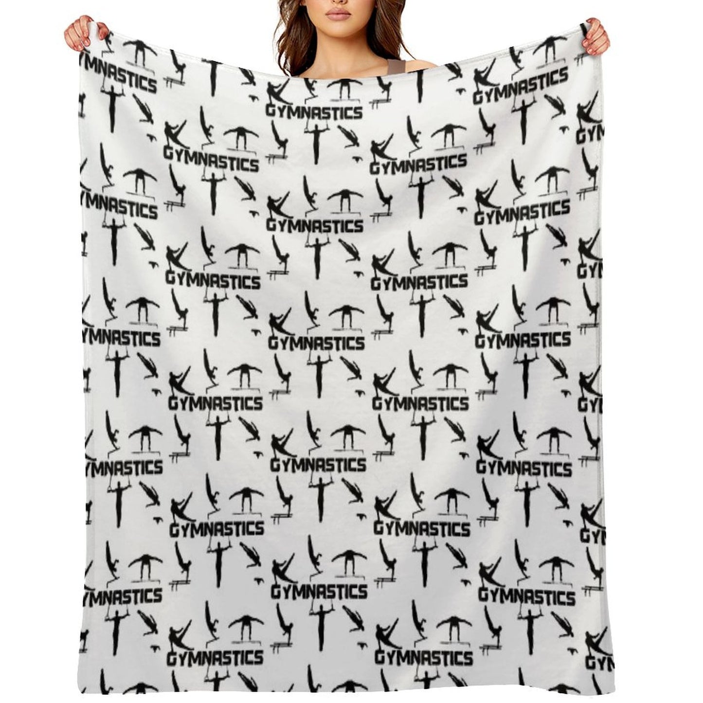 Gymnast, Gymnastics - Men's And Boys Gymnastics Throw Blanket