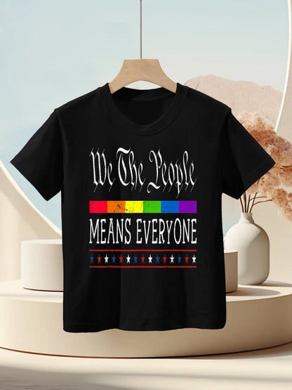 We The People Means Everyone US Constitution LGBT Pride Kids T-Shirt