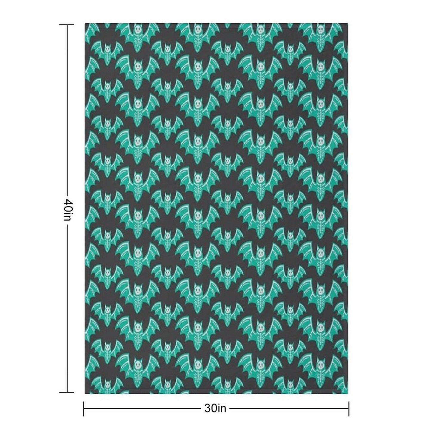 Blushing Skeletal Bats - Halloween - [2021 Collection] JT017 Throw Blanket