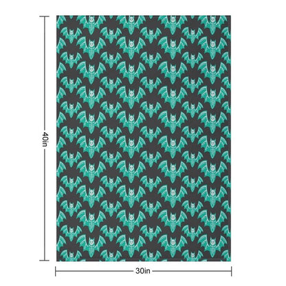 Blushing Skeletal Bats - Halloween - [2021 Collection] JT017 Throw Blanket