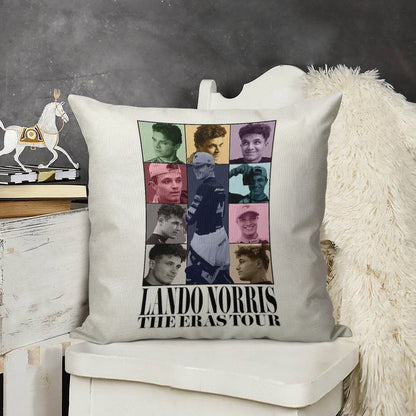 Lando Norris  The Eras Tour Linen Throw Pillow Cover