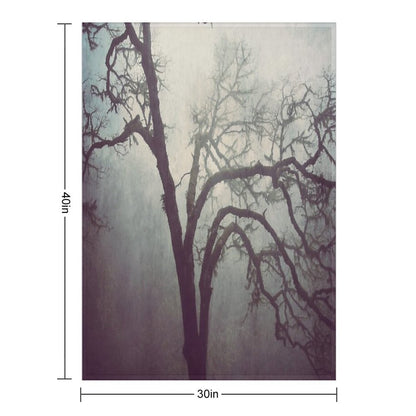 Silent Anticipation Throw Blanket