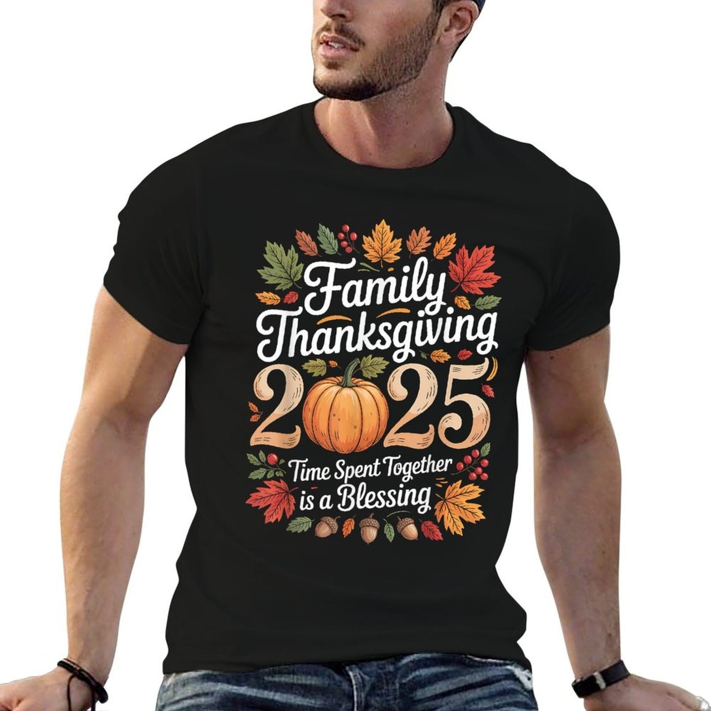Family Thanksgiving 2025 Thanksgiving Crew Matching Fall  Affordable Price T-Shirt