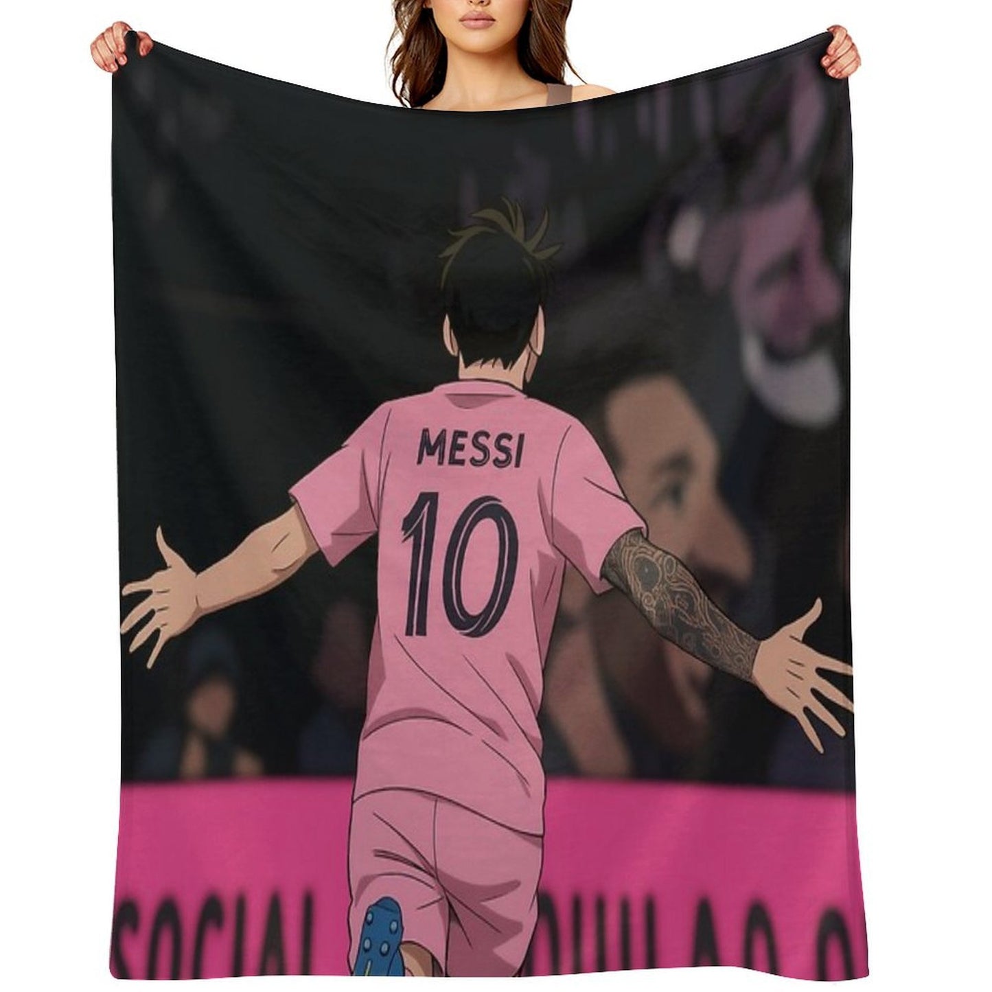 Messi 10 – The Iconic Legend Throw Blanket
