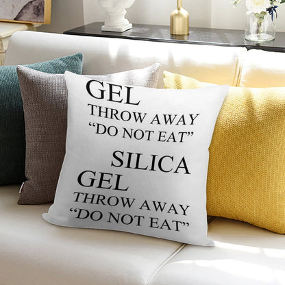 Silica Gel Package Soft Easy Maintenance Throw Pillow