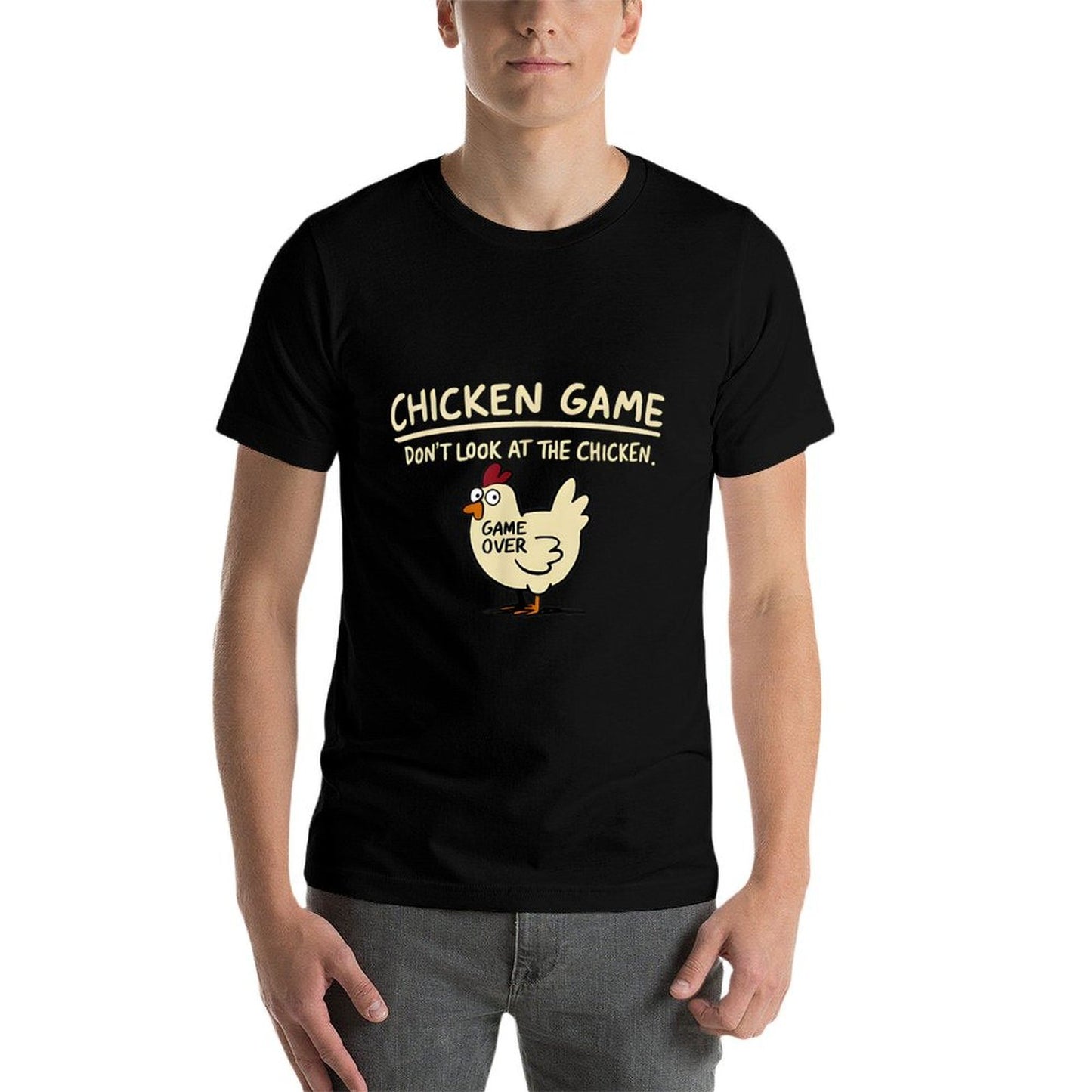 Chicken Game Don't Look At The Chicken Funny Chicken  Quick-drying T-Shirt
