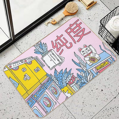 MANEKI WASH BLUE  Multi-Purpose Bath Mat