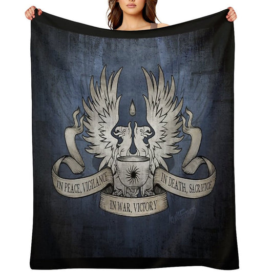 Dragon Age Grey Warden Motto Throw Blanket