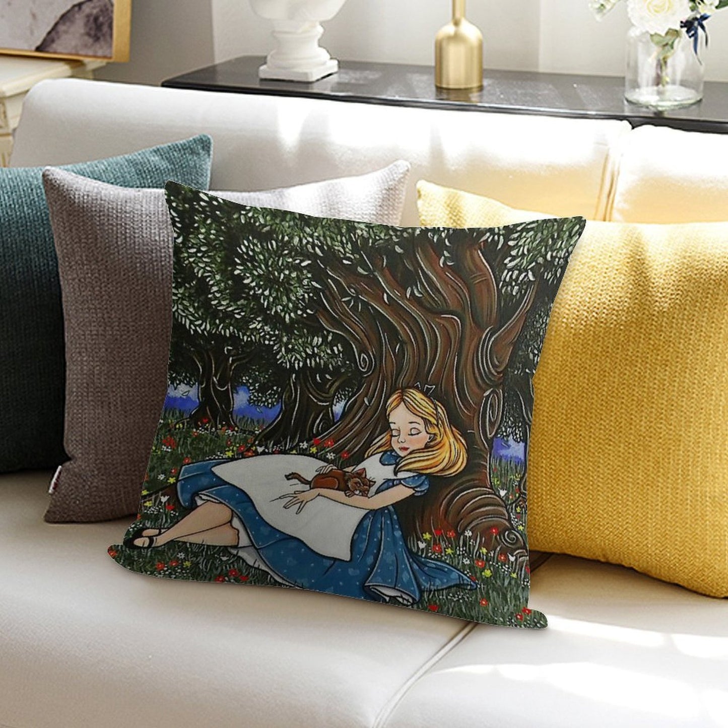 - Alice #2 - Soft Easy Maintenance Throw Pillow