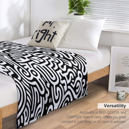 Pop Art Abstract Throw Blanket