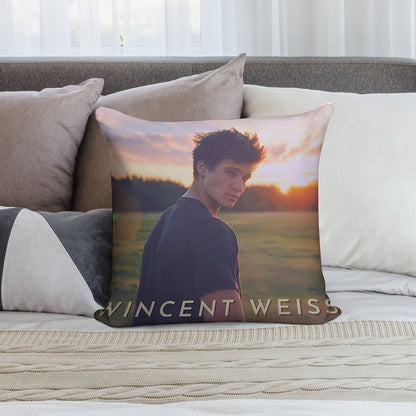 Wincent Weiss Vibes Soft Short Plush Fabric Throw Pillow