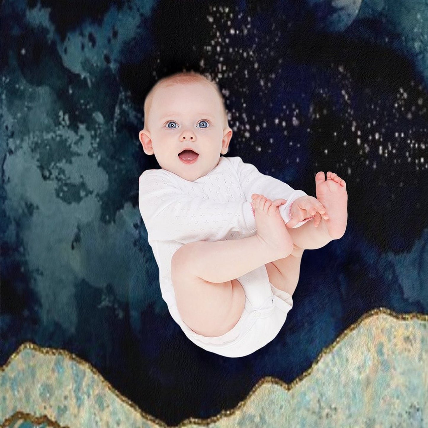 Indigo Sky Throw Blanket