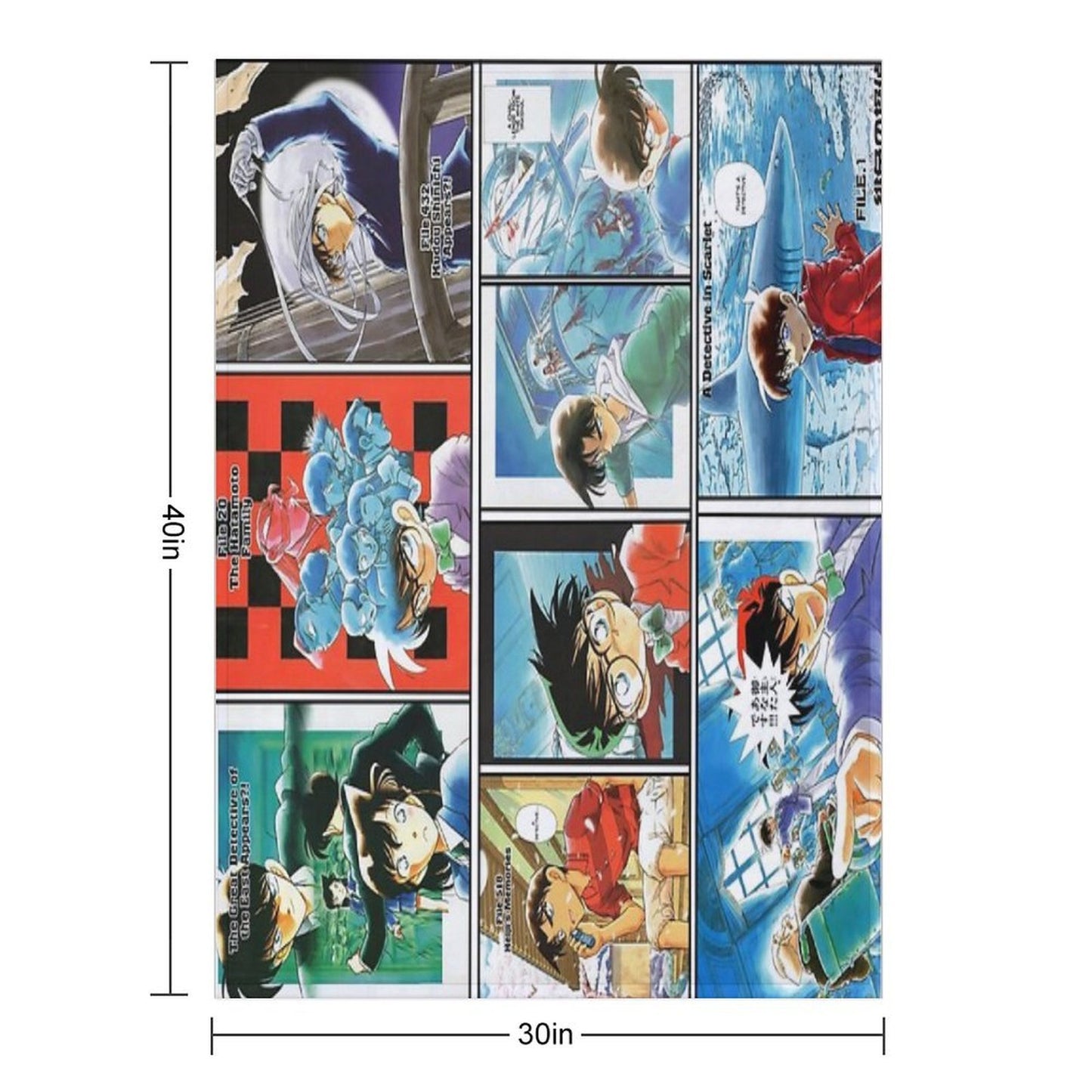 Detective Conan Edit - Color Pages Throw Blanket