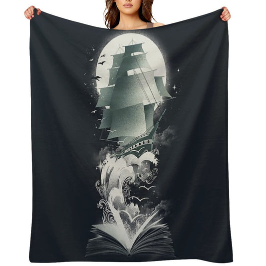 Book of Adventures Throw Blanket