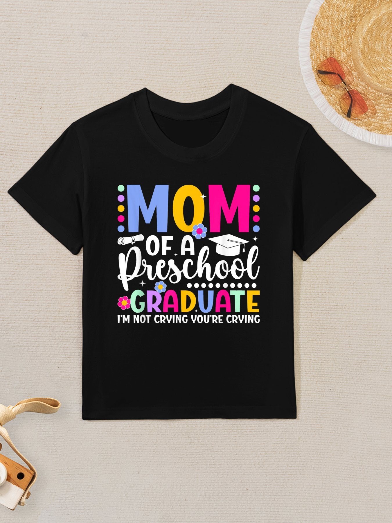 Mom Of A Preschool Graduate Mom Preschool Graduation Mama Kids T-Shirt
