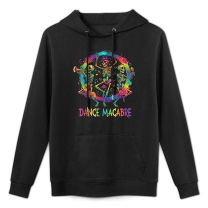 Dance Macabre Skeleton Music Dia De Los Muertos Halloween Casual Wear Hoodie