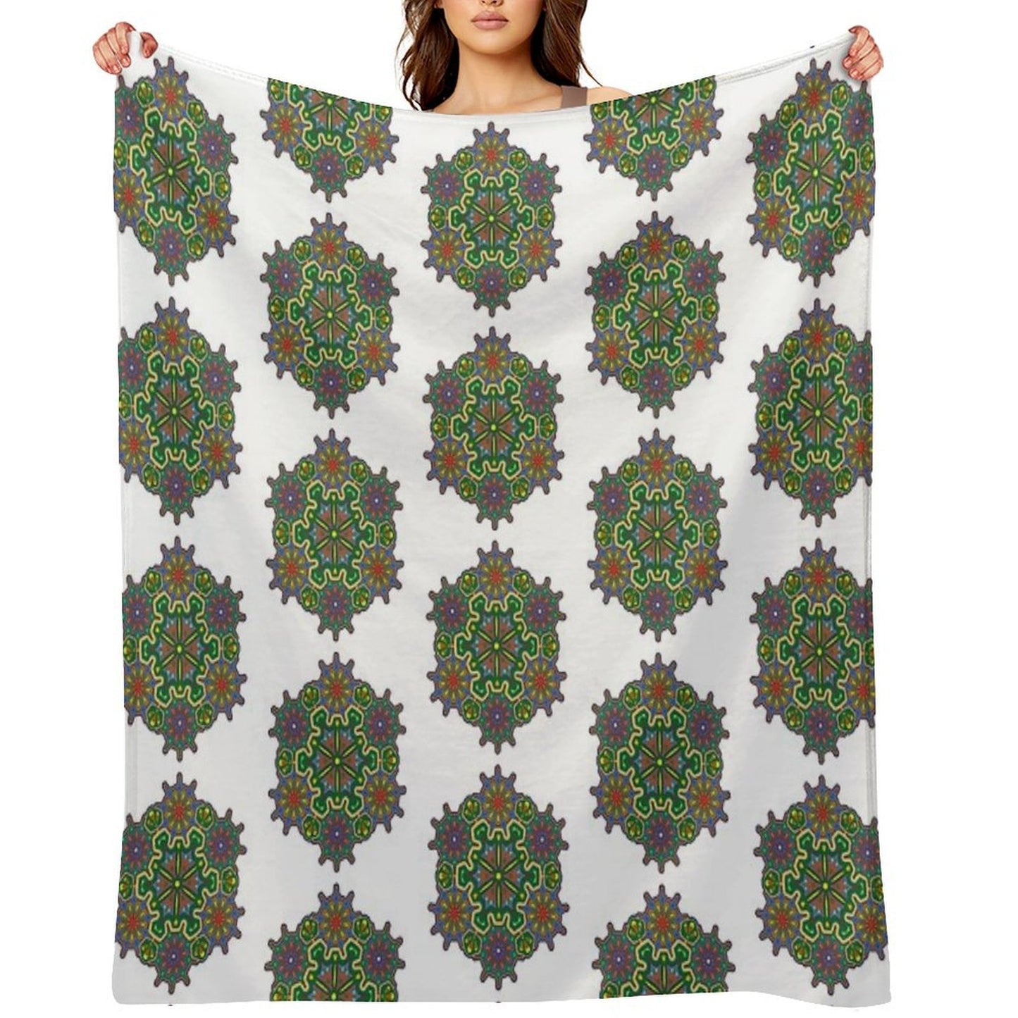 Indian Style Mandala 2 Throw Blanket