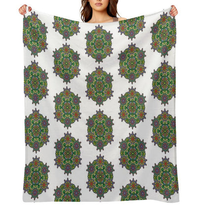 Indian Style Mandala 2 Throw Blanket