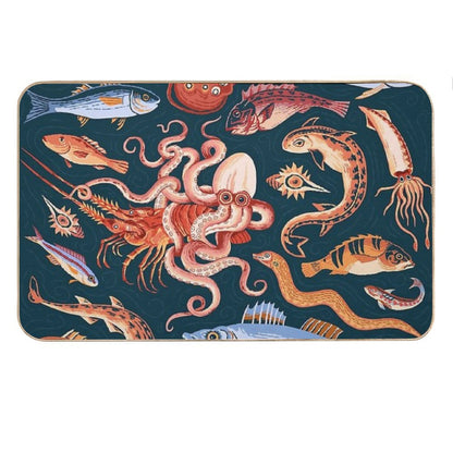 Pompeii Marine Mosaic Bath Mat