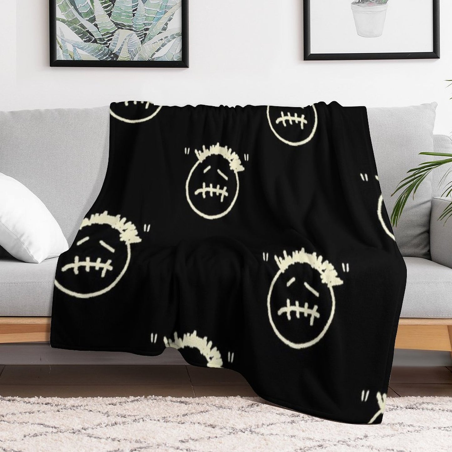 Cactus Jack Logo Throw Blanket
