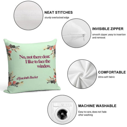 Hyacinth Bucket Quotes Soft Easy Maintenance Throw Pillow