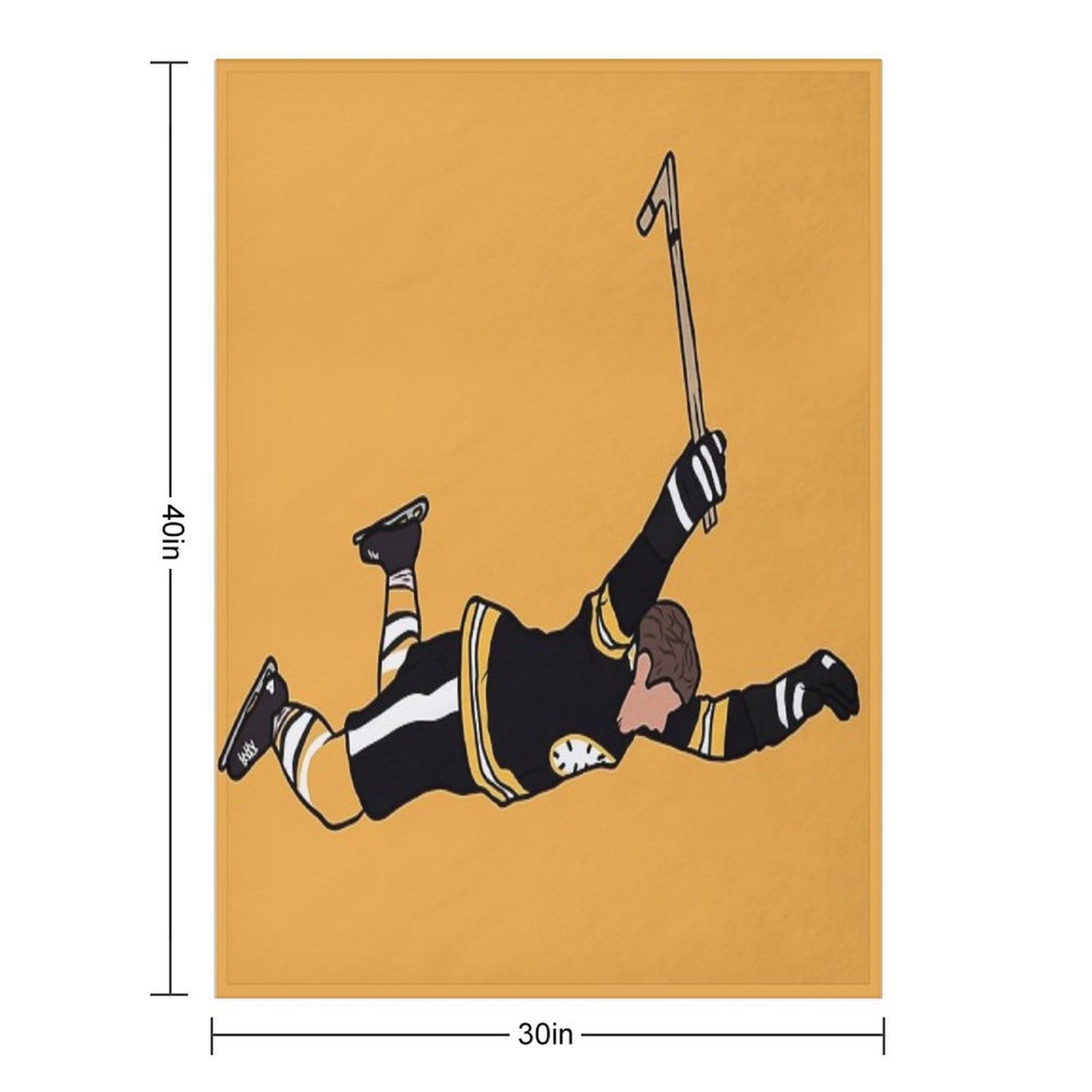 Bobby Orr Diving Celebration Throw Blanket