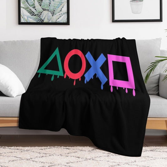 Playstation Color Throw Blanket