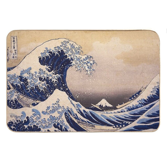 The Great Wave Off Kanagawa by Katsushika Hokusai (c 1830-1833) Bath Mat
