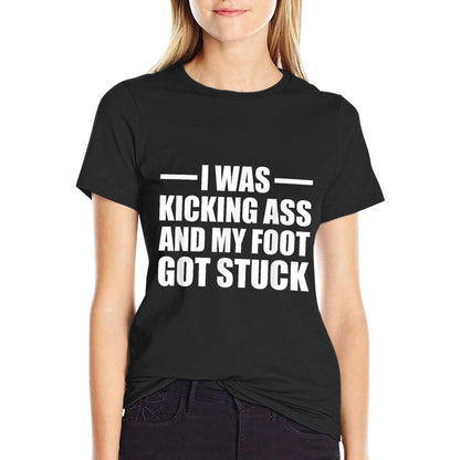 Funny Broken Foot Leg Joke Recovery Surgery Injury Gift T-Shirt