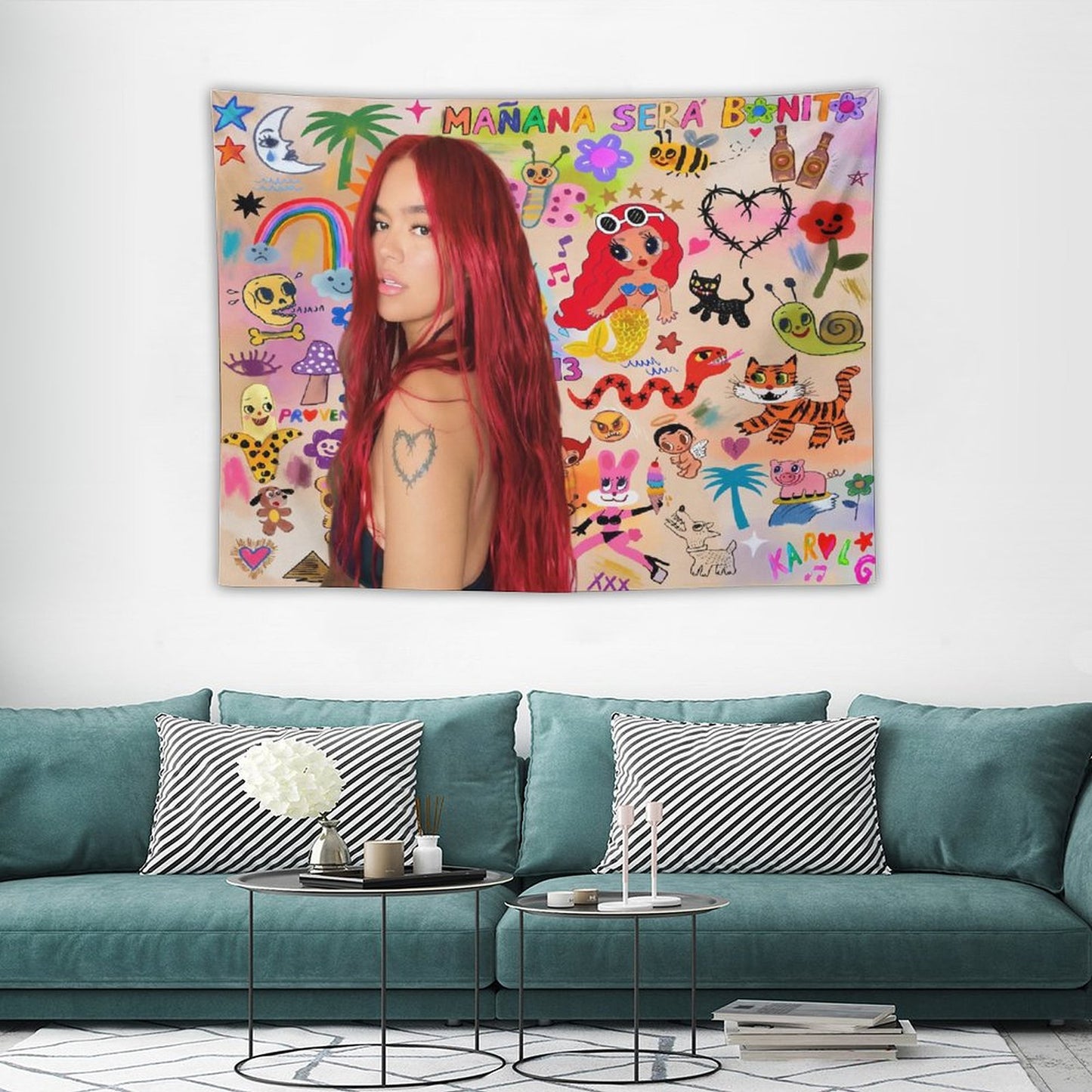 Karol Merch G Manana Sera Bonito Tapestry