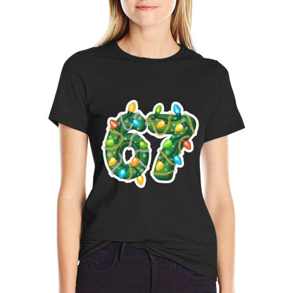 Funny Six Seven 6 7 Meme Unique Design 6 7 Christmas  High-quality Stitching T-Shirt