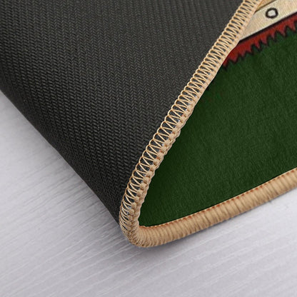 TIBETAN TIGER RUG 1-green Bath Mat