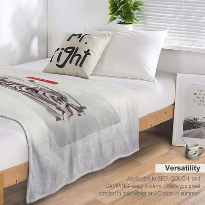 The Old Age Japanese Tiger Throw Blanket