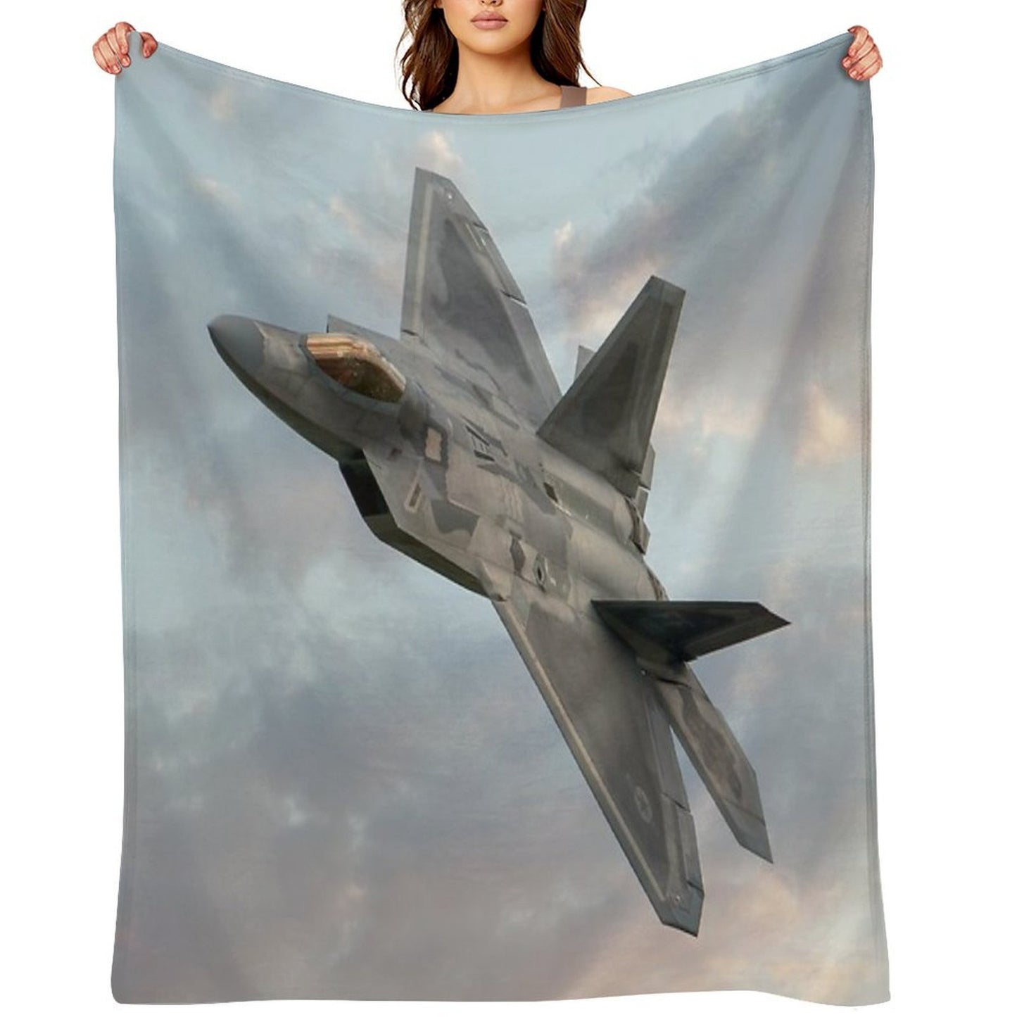 F22 Raptor Throw Blanket