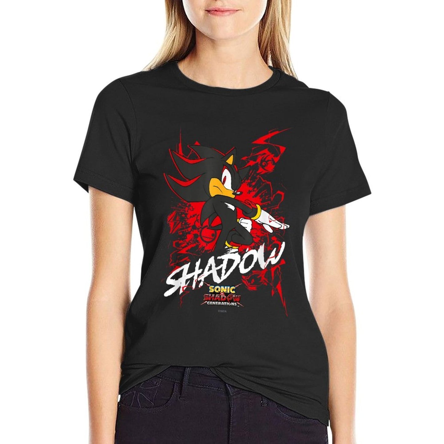 Sonic The Hedgehog, Sonic X Shadow Generations - Shadow  Fade-proof Color T-Shirt