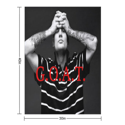 Kerser Rapper Goat Eshay Throw Blanket