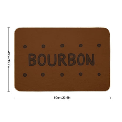Chocolate Bourbon Biscuit Bath Mat